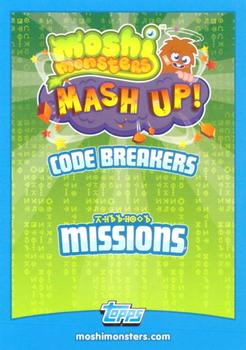 2012 Topps Moshi Monsters Mash Up Code Breakers #177 Bonkers Back