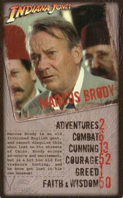 2008 Top Trumps Specials Indiana Jones #NNO Marcus Brody Front