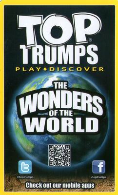 2013 Top Trumps The Wonders of the World #NNO Devils Tower Back