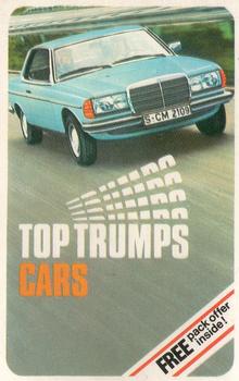 1982 Top Trumps Cars #NNO Title Card Front