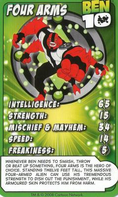 2008 Top Trumps Specials Ben 10 #NNO Four Arms Front