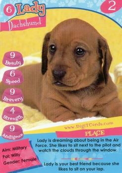 1995 Digit Cards Happy Puppy #6 Lady Front