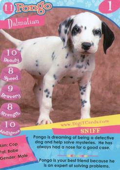 1995 Digit Cards Happy Puppy #11 Pongo Front