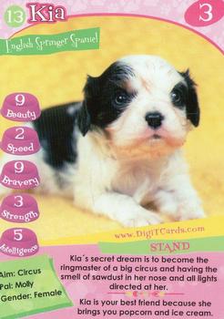 1995 Digit Cards Happy Puppy #13 Kia Front
