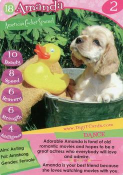 1995 Digit Cards Happy Puppy #18 Amanda Front