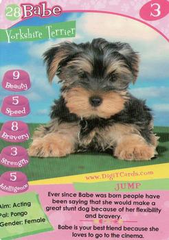 1995 Digit Cards Happy Puppy #28 Babe Front