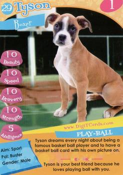 1995 Digit Cards Happy Puppy #29 Tyson Front