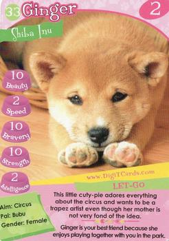 1995 Digit Cards Happy Puppy #33 Ginger Front