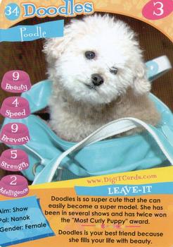 1995 Digit Cards Happy Puppy #34 Doodles Front