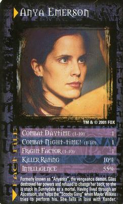2001 Top Trumps Buffy The Vampire Slayer #NNO Anya Emerson Front