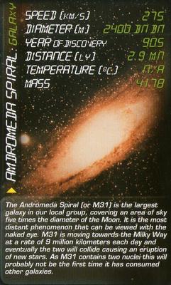 2005 Top Trumps Space Phenomena #NNO Andromeda Spiral Front