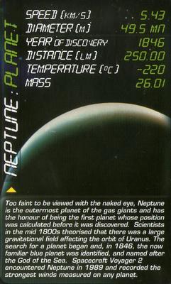 2005 Top Trumps Space Phenomena #NNO Neptune Front