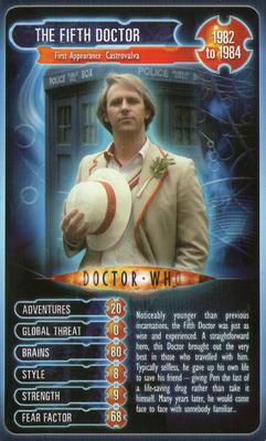 2008 Top Trumps Doctor Who 45 Years of Time Travel #NNO The Fifth Doctor Front
