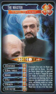 2008 Top Trumps Doctor Who 45 Years of Time Travel #NNO The Master Front