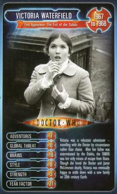 2008 Top Trumps Doctor Who 45 Years of Time Travel #NNO Victoria Waterfield Front