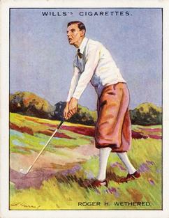 1930 Wills's Famous Golfers #24 Roger H. Wethered Front