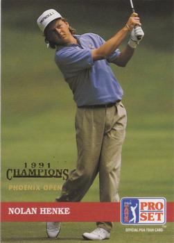 1992 Pro Set PGA Tour - 1991 Champions #88 Nolan Henke Front