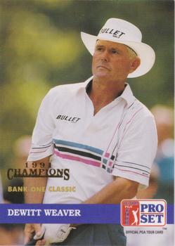 1992 Pro Set PGA Tour - 1991 Champions #222 Dewitt Weaver Front