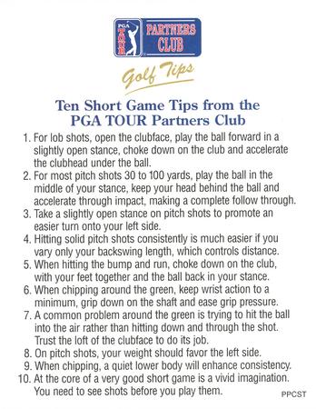 1999 PGA Tour Partners Club Golf Tips #PPCST Fuzzy Zoeller Back