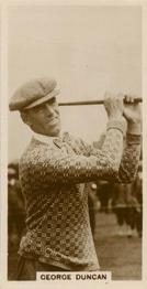 1928 Millhoff Famous Golfers #14 George Duncan Front