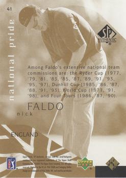 2003 SP Authentic - Limited #41 Nick Faldo Back