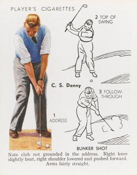 1939 Player's Golf - Without copyright line #13 C.S. Denny Front