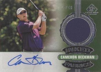 2021 SP Game Used - Inked Fabrics #IF-CB Cameron Beckman Front