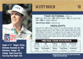 1990 Pro Set PGA Tour #13 Scott Hoch Back