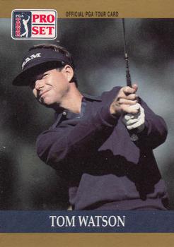 1990 Pro Set PGA Tour #4 Tom Watson Front
