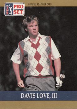 1990 Pro Set PGA Tour #56 Davis Love III Front