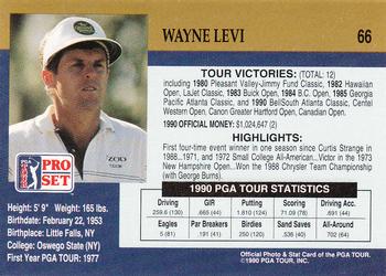 1990 Pro Set PGA Tour #66 Wayne Levi Back