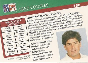 1991 Pro Set PGA Tour #130 Fred Couples Back