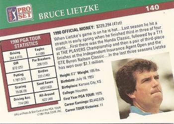 1991 Pro Set PGA Tour #140 Bruce Lietzke Back