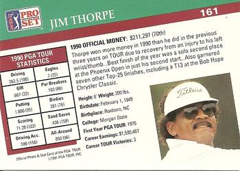 1991 Pro Set PGA Tour #161 Jim Thorpe Back