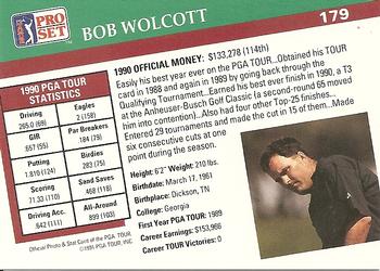 1991 Pro Set PGA Tour #179 Bob Wolcott Back
