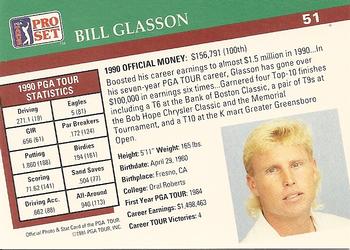 1991 Pro Set PGA Tour #51 Bill Glasson Back