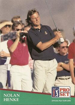 1991 Pro Set PGA Tour #62 Nolan Henke Front