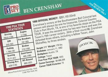 1991 Pro Set PGA Tour #NNO Ben Crenshaw Back