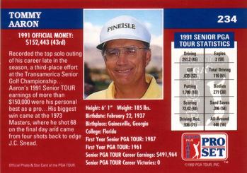 1992 Pro Set PGA Tour #234 Tommy Aaron Back