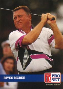 1992 Pro Set PGA Tour #255 Rives McBee Front