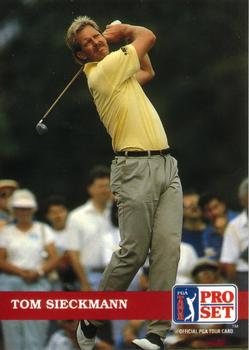 1992 Pro Set PGA Tour #40 Tom Sieckmann Front