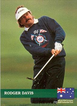 1992 Pro Set PGA Tour #E10 Rodger Davis Front