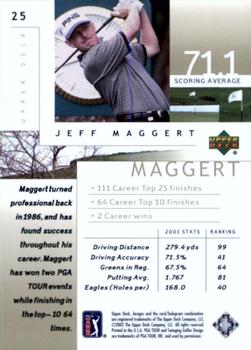 2002 Upper Deck #25 Jeff Maggert Back