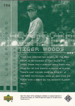 2002 Upper Deck #106 Tiger Woods Back