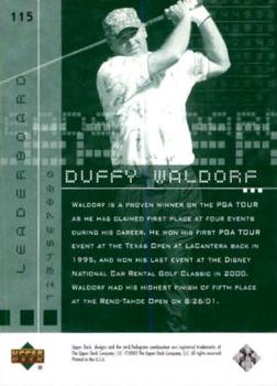 2002 Upper Deck #115 Duffy Waldorf Back