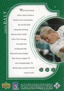 2001 SP Authentic #1 John Daly Back