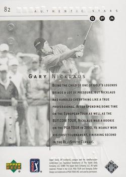 2001 SP Authentic #82 Gary Nicklaus Back
