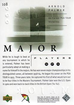 2001 SP Authentic #108 Arnold Palmer Back