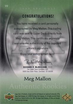 2004 SP Authentic #99 Meg Mallon Back