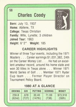 1981 Donruss #56 Charles Coody Back